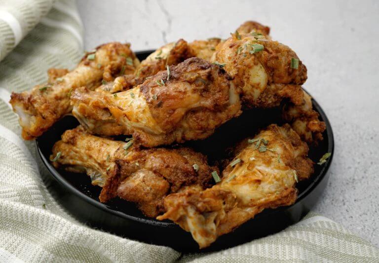 spicy air fryer chicken wings.