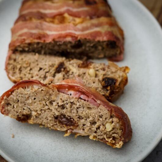 Easy Smoked bacon-wrapped meatloaf