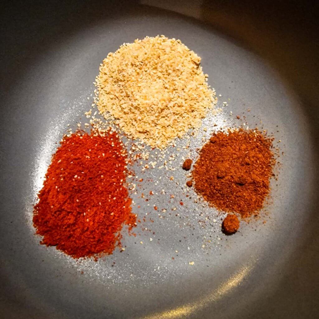 Spices in bowl.